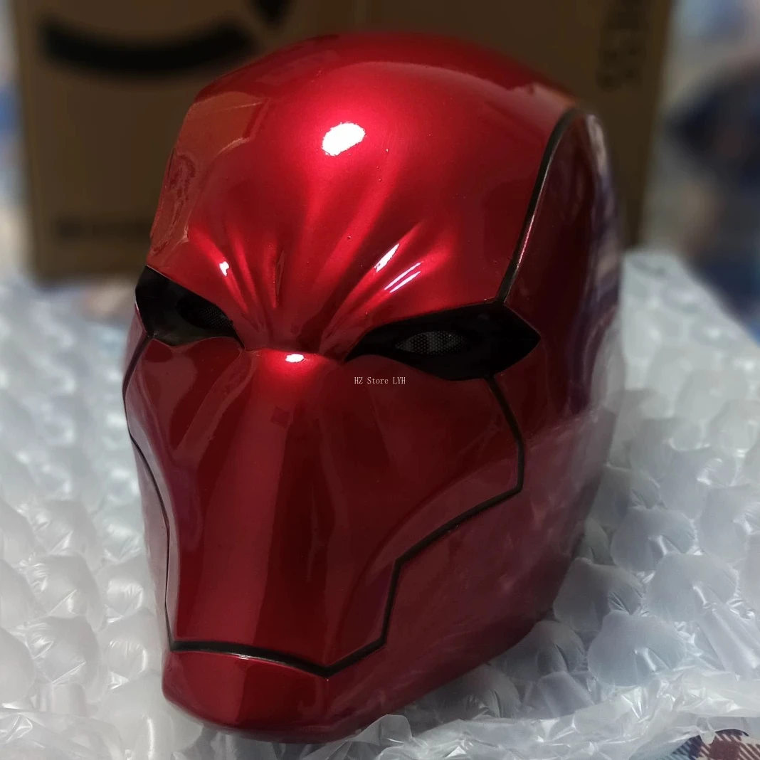 Marvel Red Knight Hero Cosplay Helmet with Light Eyes Props Replica Cos Costume Wearable Mask for Men Adults Birthday Gift