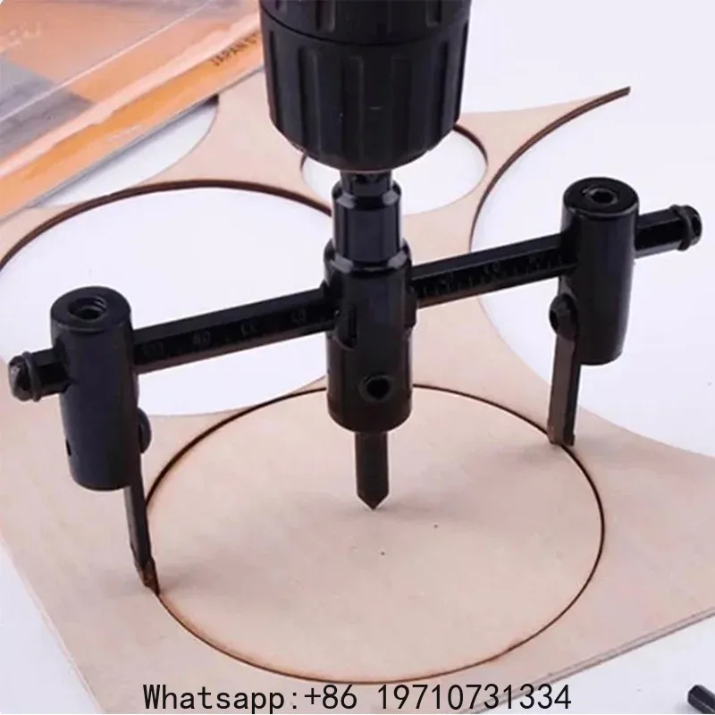 120/200/300mm Alloy Steel Adjustable Circle Hole Cutter Wood Drill Bit Saw Round Cutting Blade Aircraft Type DIY Tool Hole Opene