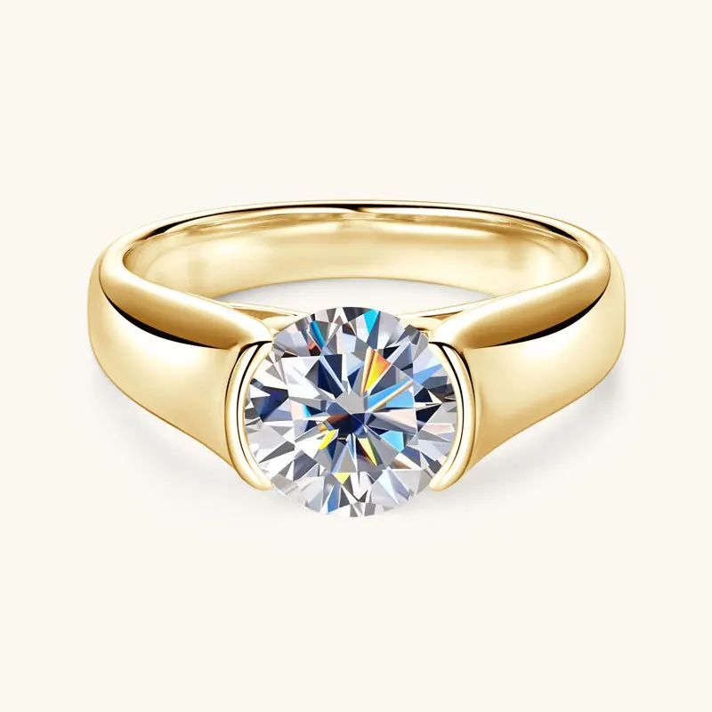 

D color 2 carat moissanite ring women's high design wedding ring 925 silver ring wedding