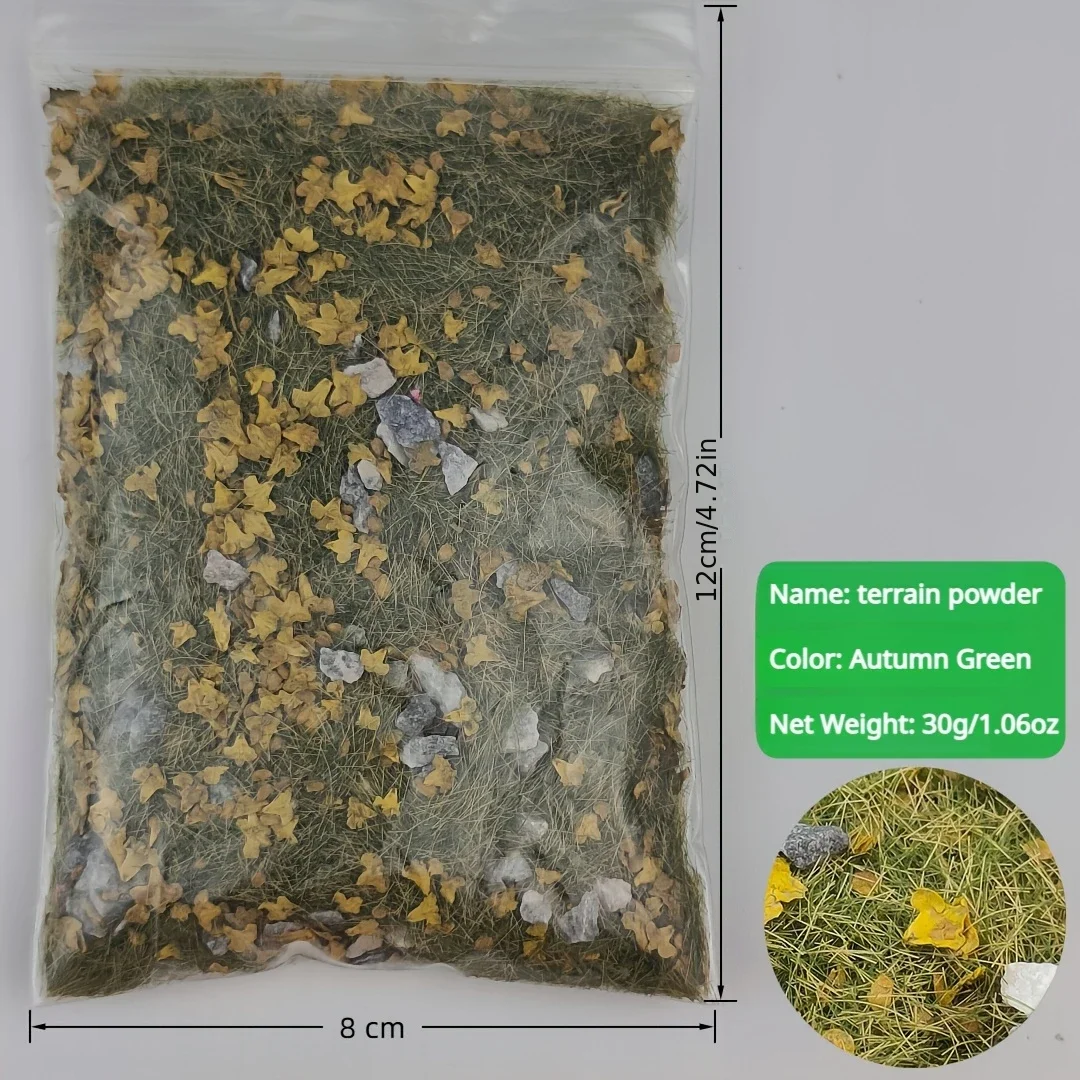 Kits de Terrain en pierre et feuillage de touffe d'herbe pour la fabrication de modèles de bricolage/Wargaming militaire/décoration de jardin/Diorama 30G/sac