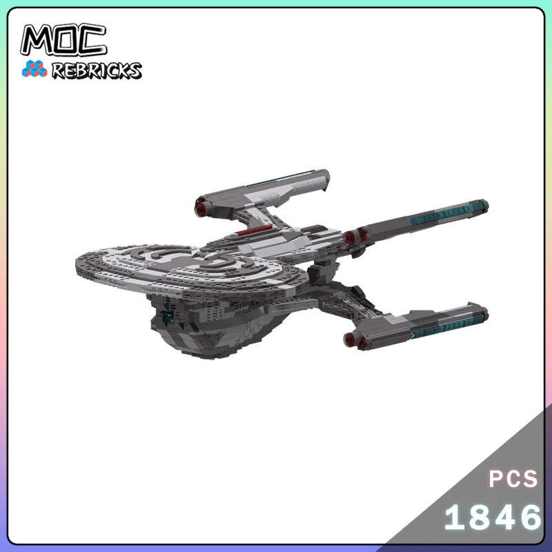 

Космическая серия MOC Scott-Class Engineering Звездный корабль Строительные блоки Наборы кораблей Сборная модель Головоломка Кирпичи для мальчиков Игрушки