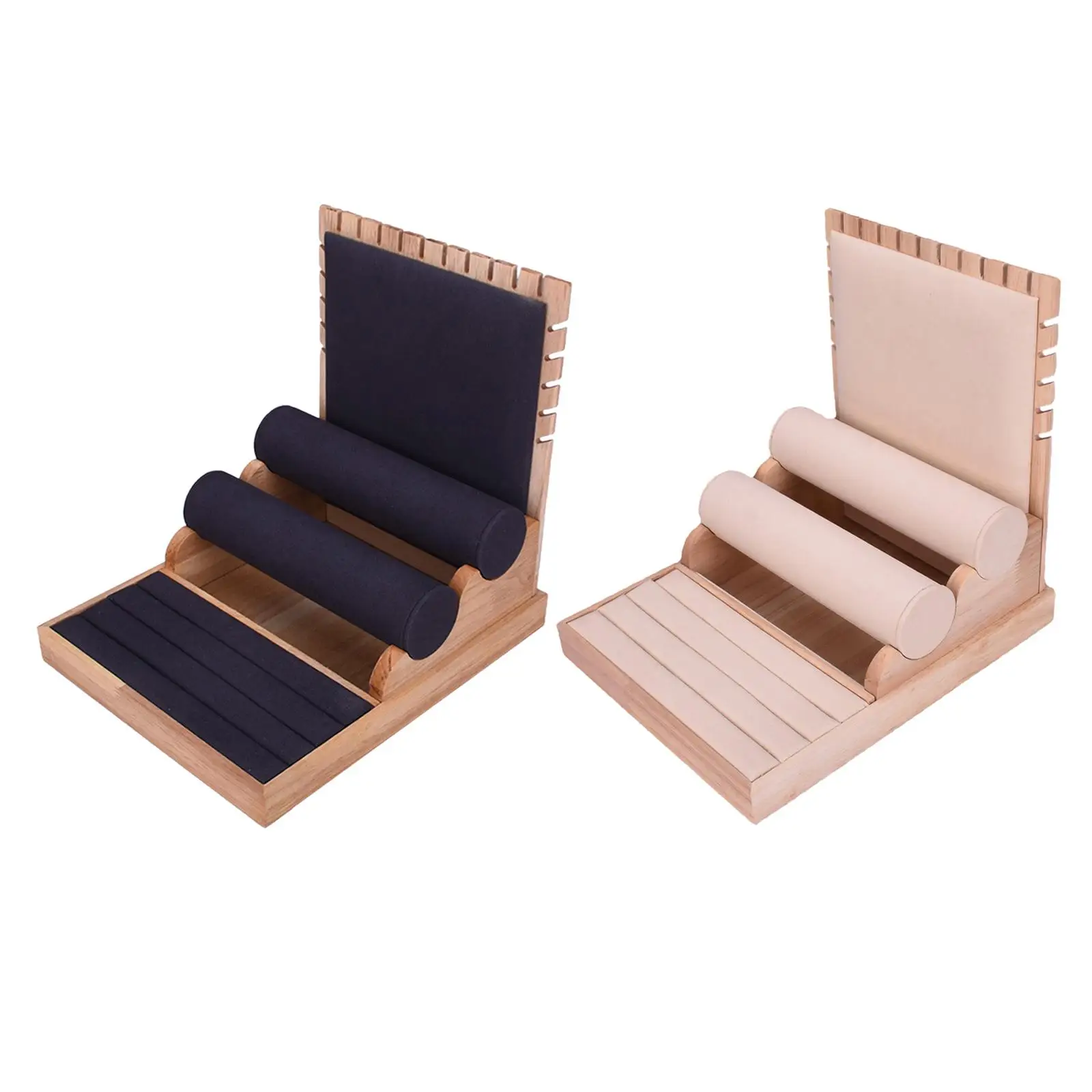 

3 in 1 Jewelry Display Props Creative Flannel Display Stand Case Organizer for Bracelets Necklace Pendant Dresser Organisation