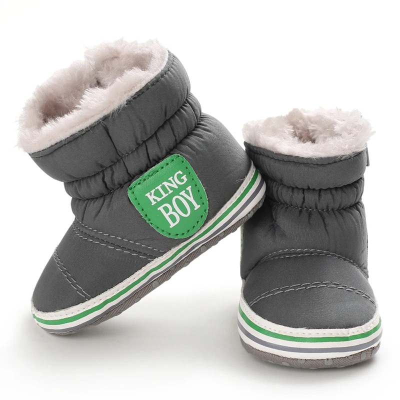 0-18M Winter Neue Baby Weichsohlen Warme Dicke Schneestiefel Bequeme Alltags-Freizeitschuhe für Säuglinge und Kleinkinder – Detail 21