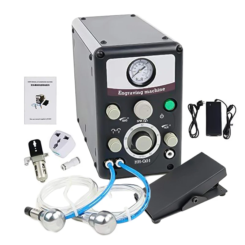 

Pneumatic Jewelry Engraver Diamonds Gemstones Setting Metal Engraving Machine HH-G01 Air-powered Graver