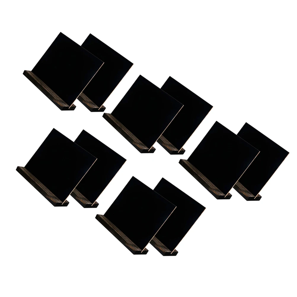 

10 Pcs Mini Blackboards Chalkboard Signs Retro Decor Easy Remove Wooden Base Party Wedding Cafe Food Labels Kids Crafts