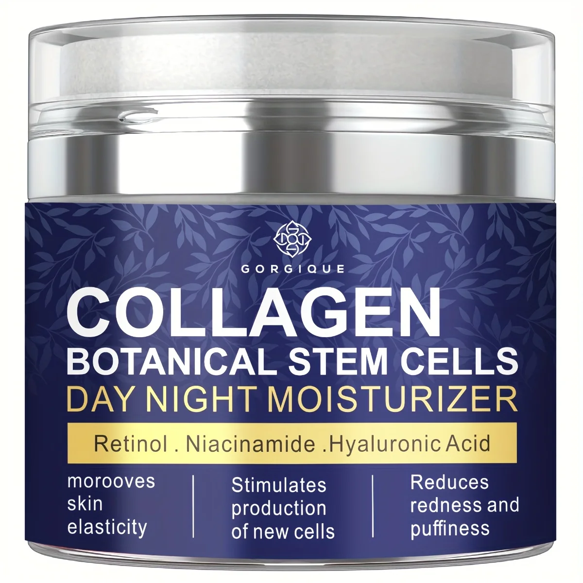 Niacinamide Hyaluronic Acid Collagen Face Cream with Airless Pump Collagen Botanical Stem Cells Cream for Skin with Retinol