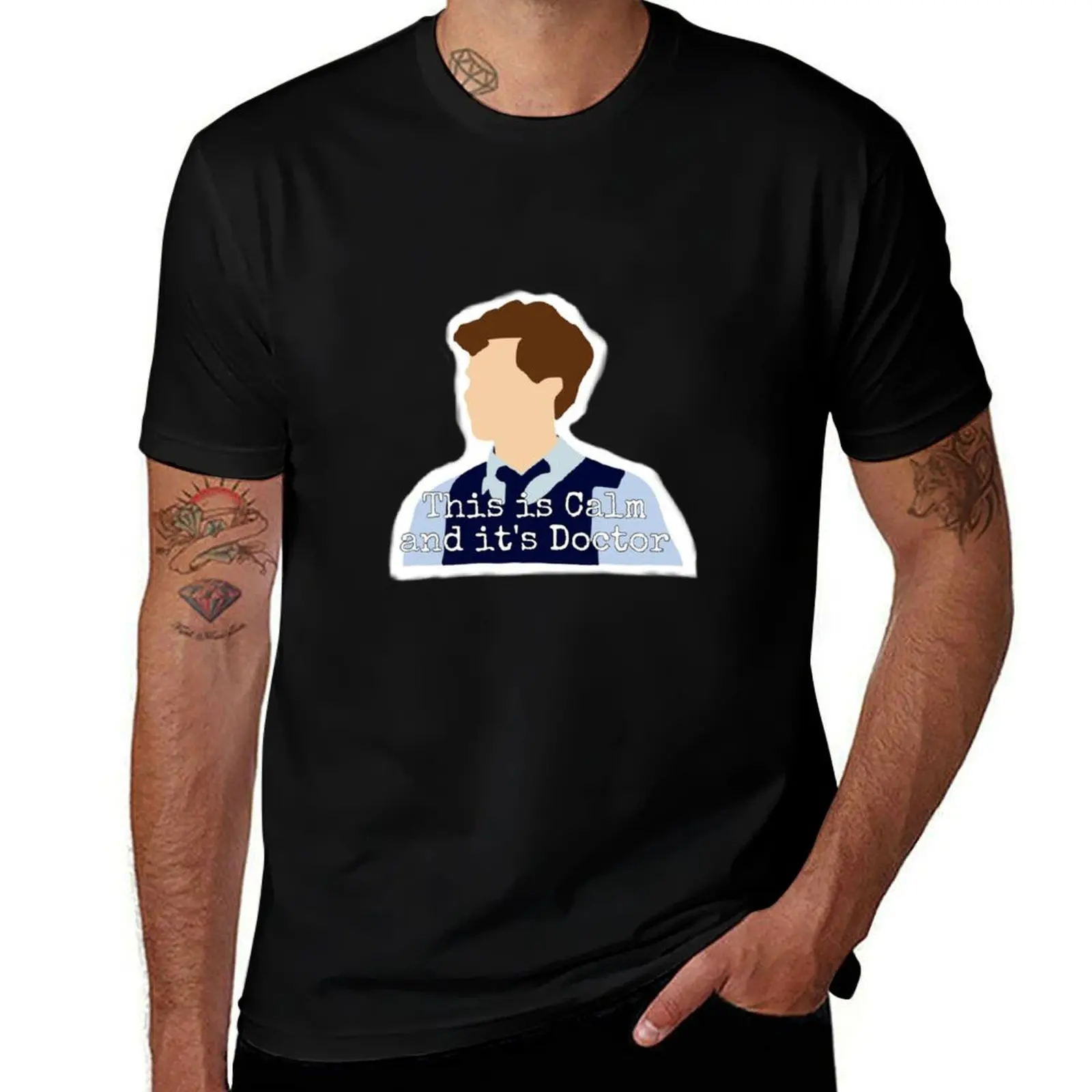 Spencer Reid, “This is Calm and it’s Doctor” T-Shirt Soft Cotton Print T-Shirt