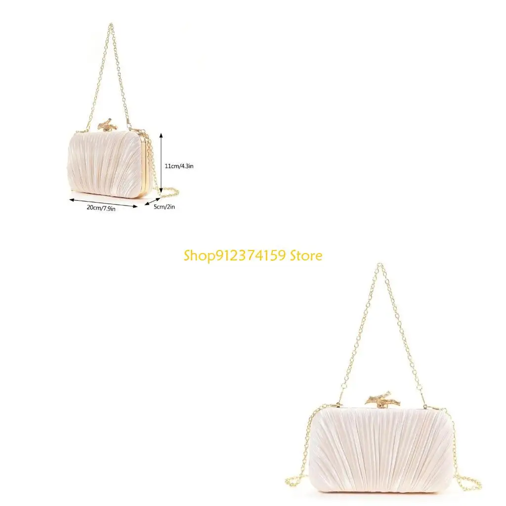 

G5AE Elegant Evening Bag for Woman Chain Strap Shoulder Bag Stylish Crossbody Bag