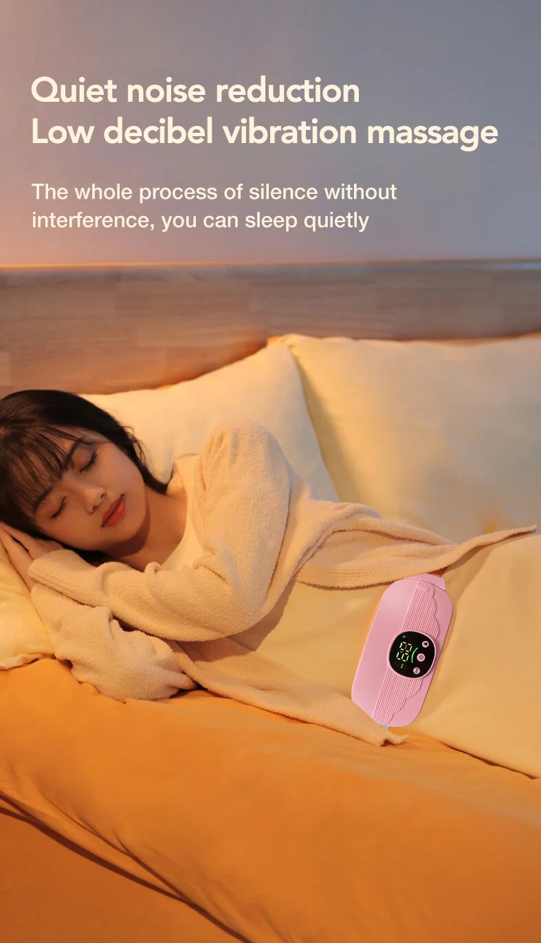 SITUOFUN الحيض لوحة التدفئة البطن مدلك دافئ قصر حزام الخصر الاهتزاز تدليك جهاز ل تشنجات فترة الألم الإغاثة #5