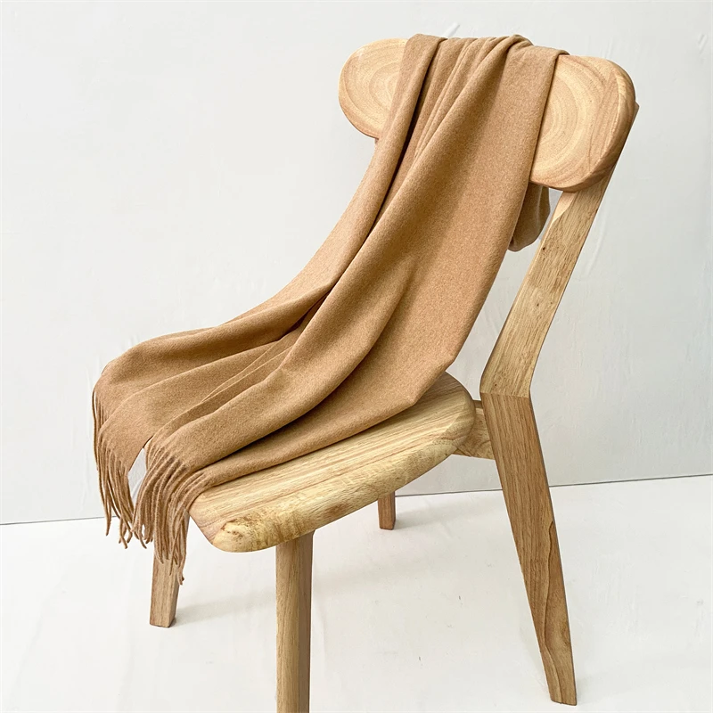 Luxus Marke Solide Kaschmir Schal für Frauen Winter Pashmina Decke Dame Warm Verdicken Schal Wrap Quaste Echarpe Poncho Stolen