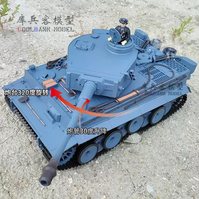 クビンケ・ヘンロン ドイツ第6戦車師団 タイガーI型迷彩タイガー 3818-1 ヘビーデューティー 1/16 シミュレーション ラジコン戦車模型玩具