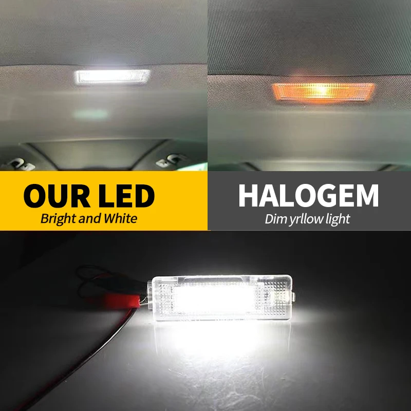 1 PC/2 PCS LED Interieur Kofferbak Licht voor Auto's Voor VW Kever A5 Caddy Jetta Golf Mk5/6/7 Passat B6/7/8 Seat Leon Toledo Cordoba