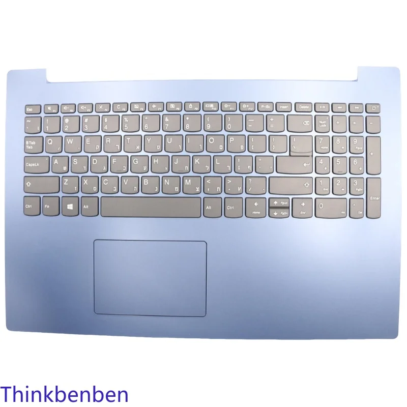 

HB Hebrew (IL Israel) Keyboard Blue Upper Case Palmrest Shell Cover For Lenovo ideapad 330 15 IGM AST IKB 5CB0R16721