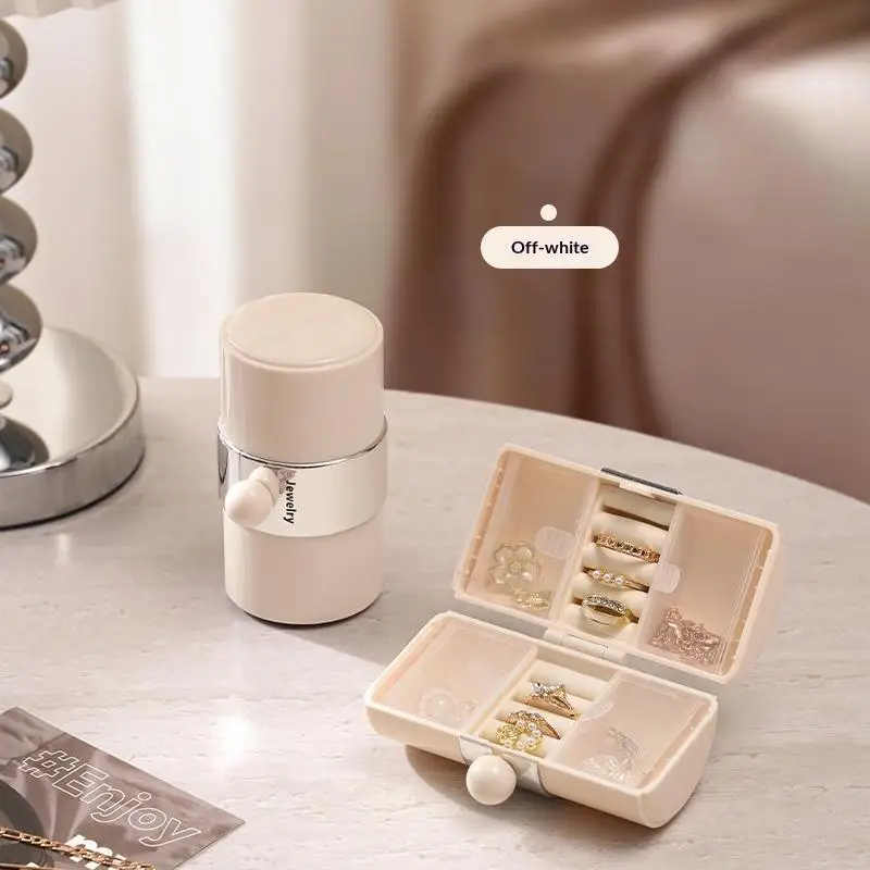 Portable Girls Jewelry Storage Box, Multi-Function Organizer
