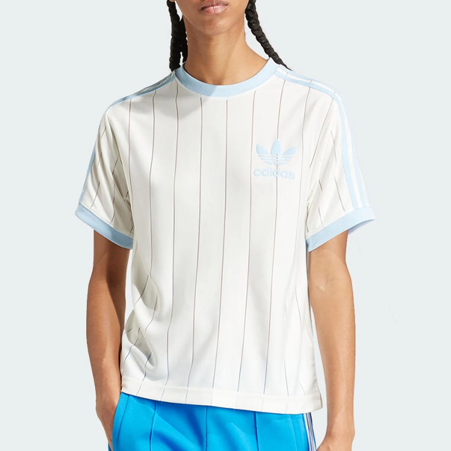 

Adidas genuine clover women's retro breathable casual sports short sleeved IR7469