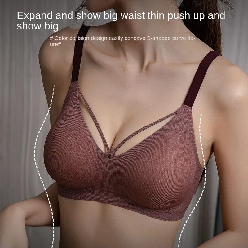 Externally Enlarged lingerie for women with Small Breasts That Can Not Be Empty Cup and Flat Chest, Chest Lift, Thick