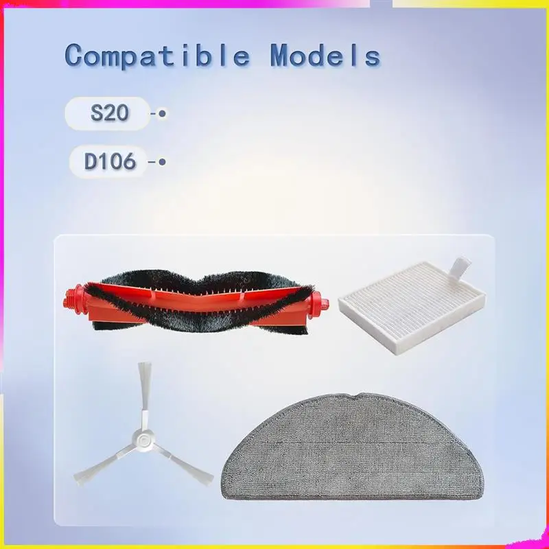 مجموعة ملحقات M04K لقطع غيار المكنسة الكهربائية الروبوتية Xiaomi S20، D106 #2