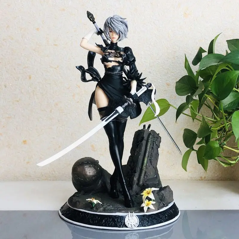 

Game Hunter 2b 33cm Anime Figure Yorha No.2 Type B Nier Automata Two Head 2b Yorha Pvc Action Figurine Adult Collection Model