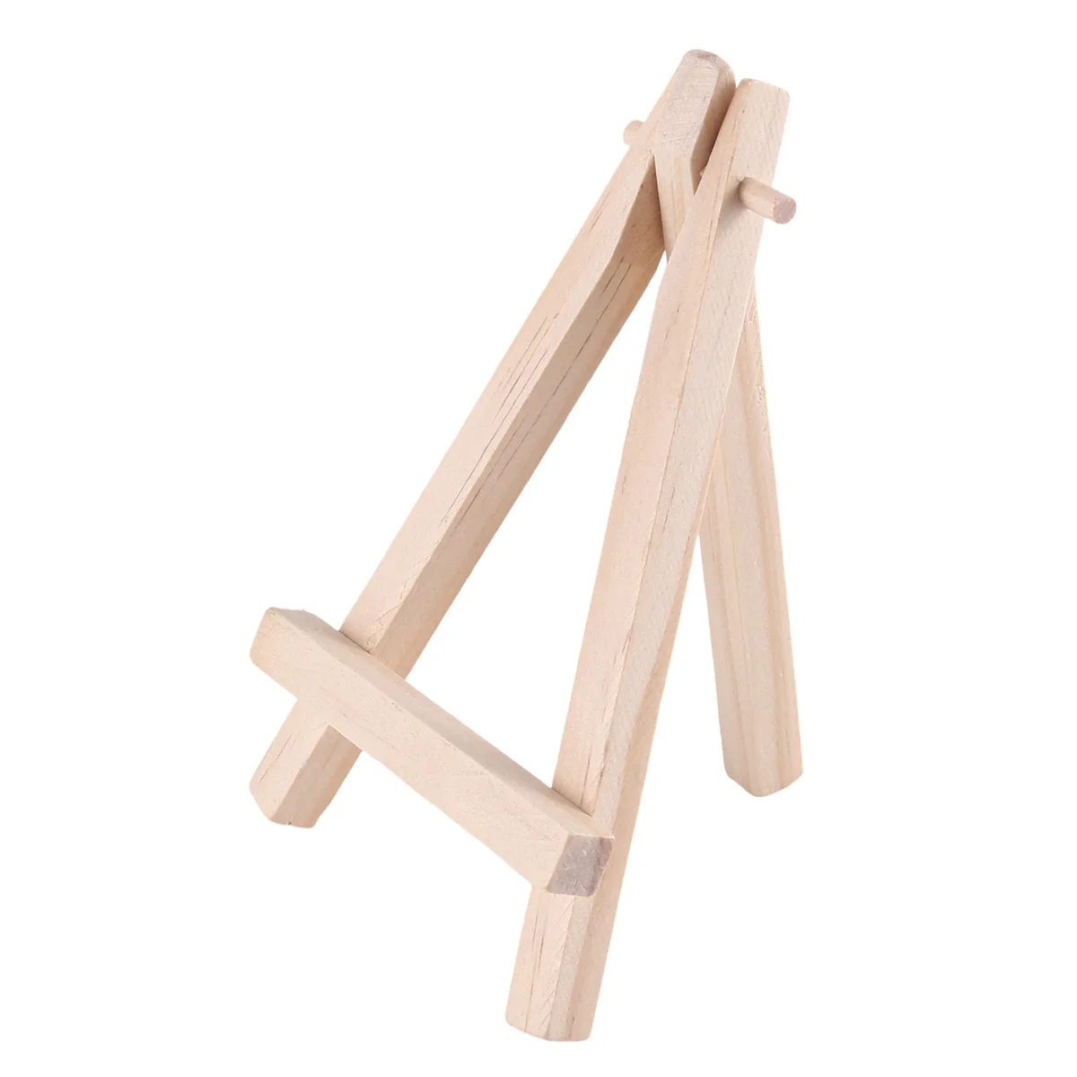 Mini soportes de exhibición de madera para niños, caballete, soportes de mesa, adecuado para manualidades, tarjetas de visita, 24 piezas, 12,7 cm