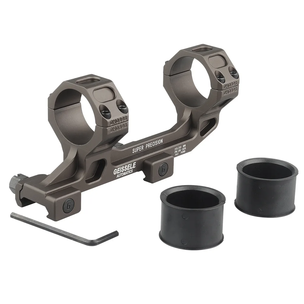 

Тактическое крепление для прицела 1.54 GEISSELE, 30 мм, 25,4 мм, двойное кольцо, 20 мм, цельное крепление для охотничьего ружья, оптический прицел, базовое крепление