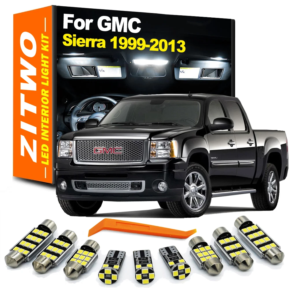 ZITWO Canbus LED Bulb Car Interior Light Kit For GMC Sierra 1500 2500 3500 1999- 2007 2008 2009 2010 2011 2012 2013 Accessories