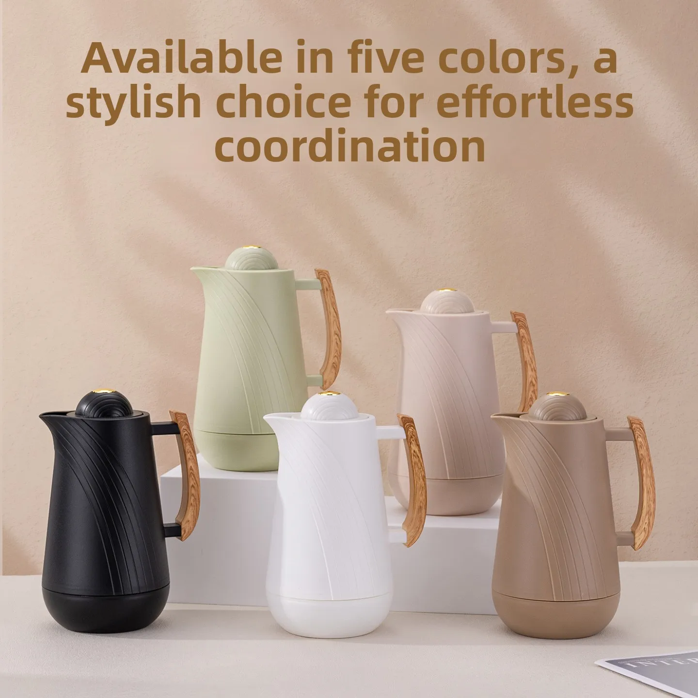 Hot Selling and Durable Household Hot Water Kettle Glass Liner Insulation Kettle 1000ml Gift Set Coffee Pot Thermos Flask