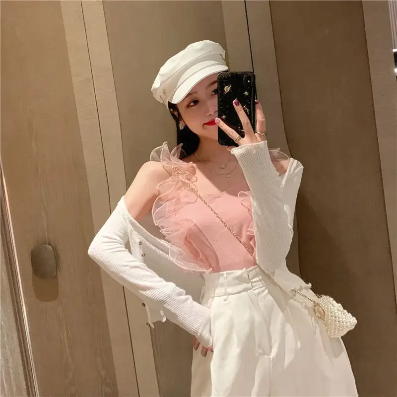 Women Corset Tops Camisole Women\'s Summer Stitching Sexy Short Vest Tank Camis Crop Top For Women