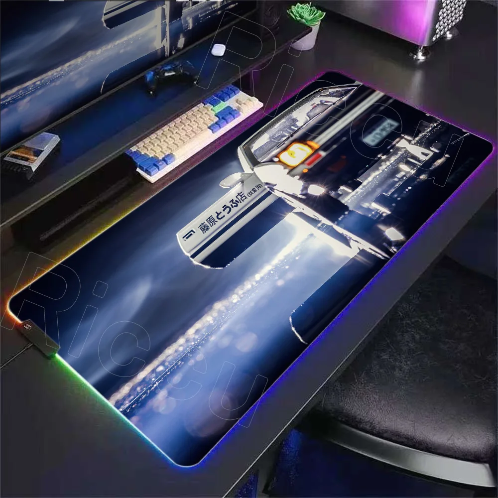 

HD Большая клавиатура RGB Коврик для мыши ПК Игры Офисные аксессуары Коврик для ноутбука Настольный коврик Initial D AE86 Компьютерный расширенный коврик для мыши Крутой автомобильный коврик