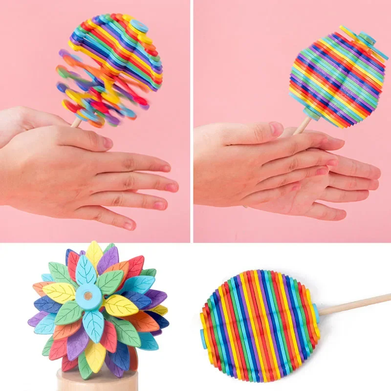 Montessori Color Windmill Toy 4