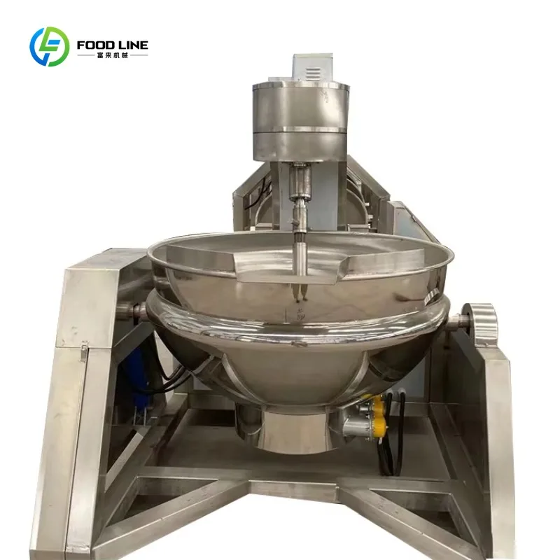Custom Factory Direct Sale Automatic Electric Jam Mixing Machine Fruit Jam Making Equipment from China Factory
