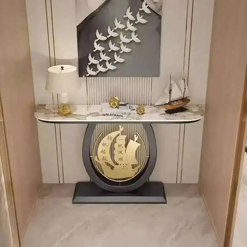 

Glamour Aesthetic Console Table Vintage Marble ‘luxury Beauty Console Table Minimalist Entryways Wohnzimmer Tisch Home Furniture