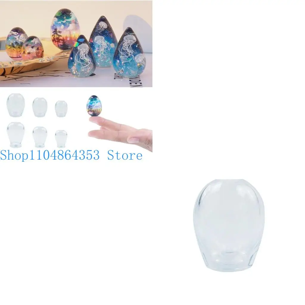 

Egg/Drop Shaped Mould Silicone for Epoxy Resin Castes Egg/Drop Jewelry Holder Art Craft Supplies Home Decoration