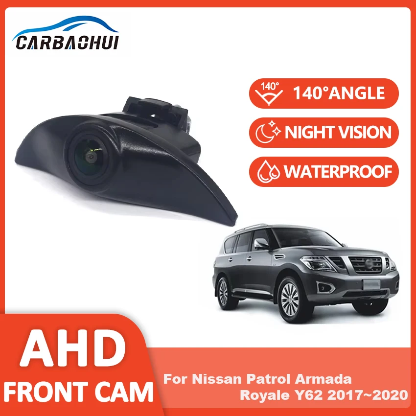 

Car Front View camera Waterproof Parking LOGO Front Camera For Nissan Patrol Armada Royale Y62 2017 2018 2019 2020 Night Vision