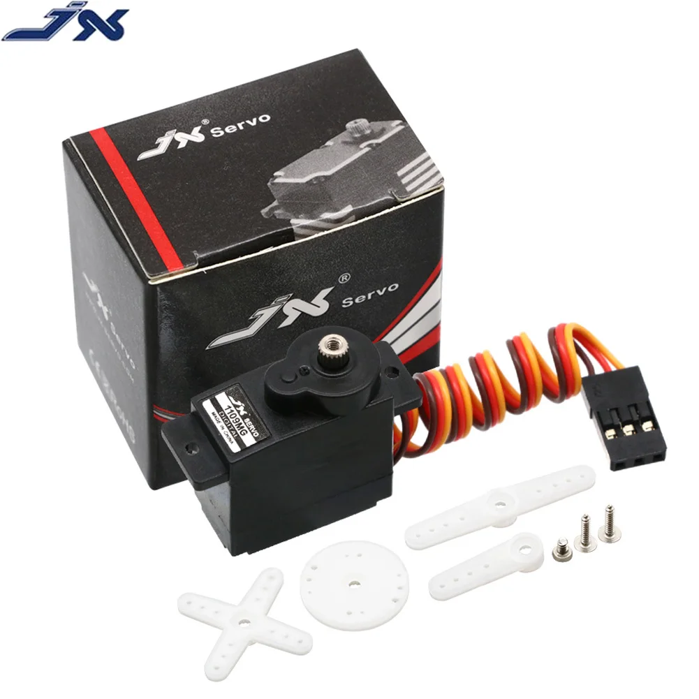 

JX PDI-1109MG 9g Servo 2.5kg Metal Gear Digital Mini Servo for Fixed-wing 1/18 RC Car Boat Robot Arm Helicopter
