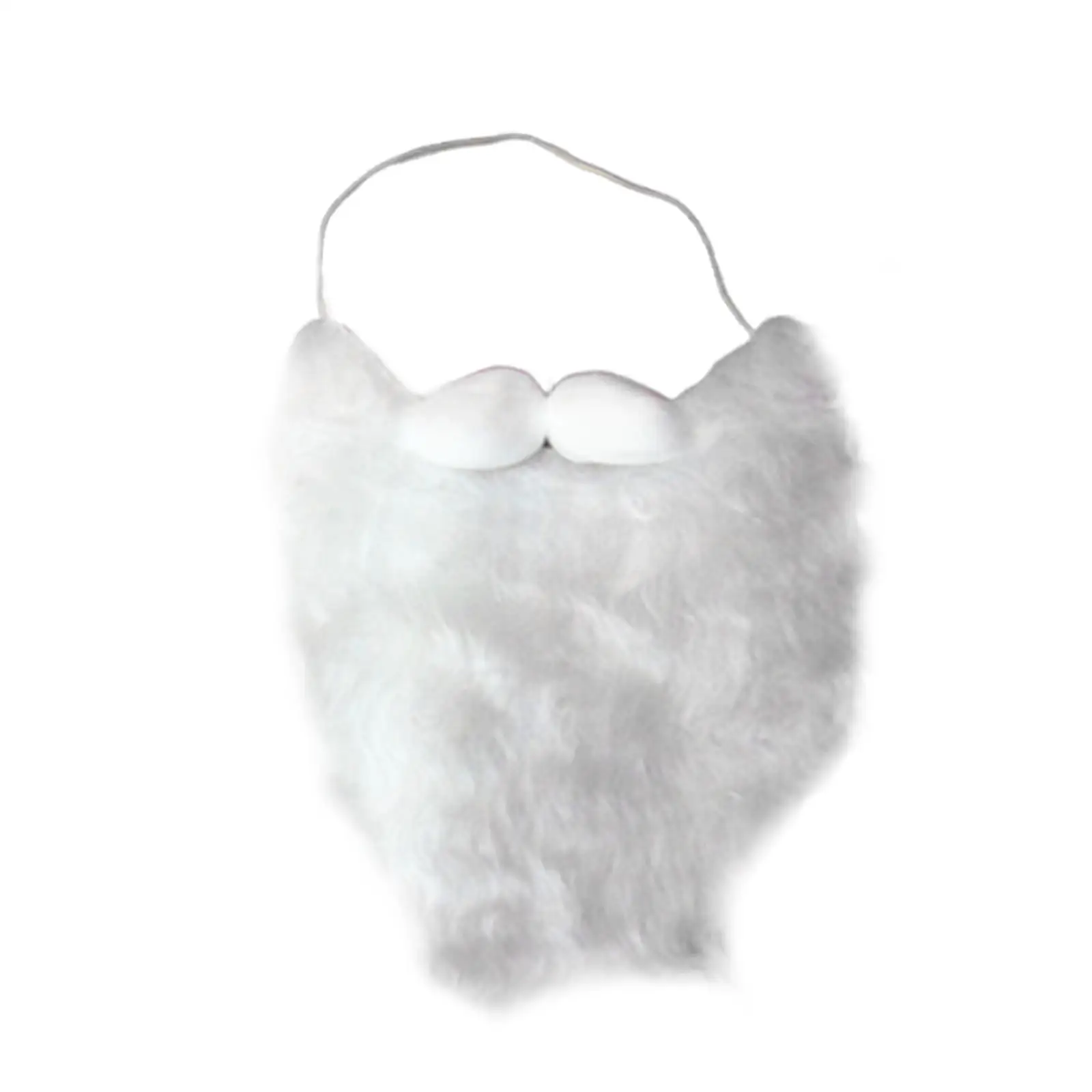 Barba bianca da Babbo Natale per uomo e donna, accessorio per costumi per feste in maschera