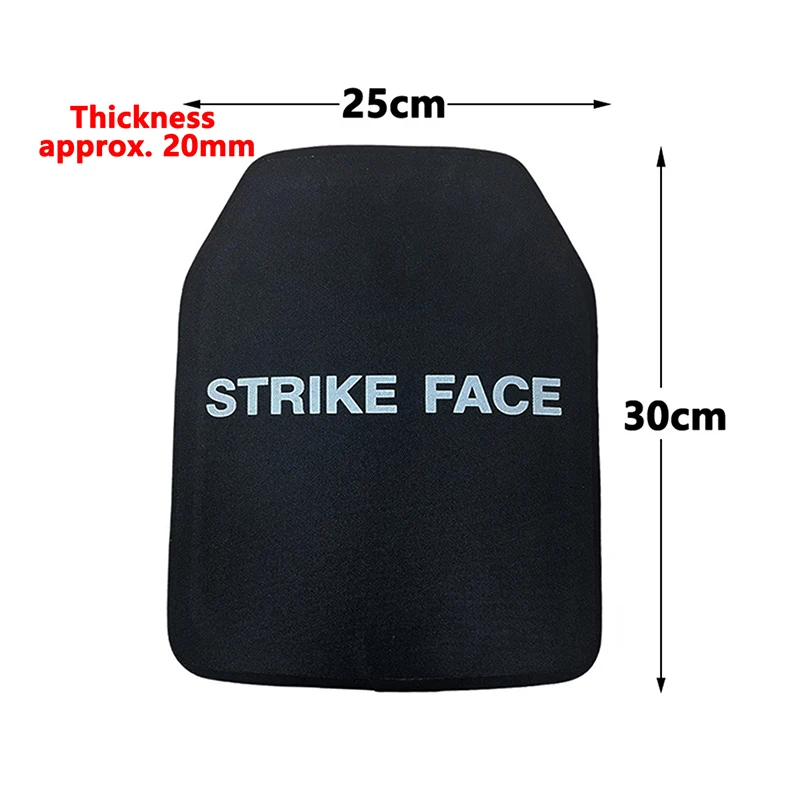 NIJ Level II Aluminum Oxide + PE 25x30 cm Level 3 Tactical Insert Plate Backpack Deck Defense Shield