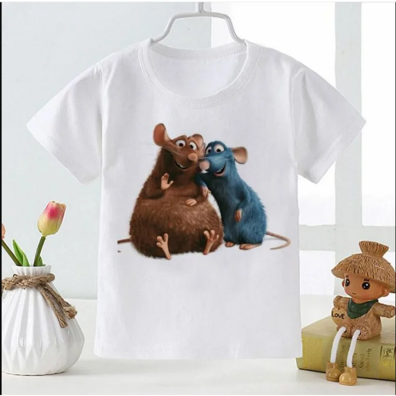 Cartoon New Baby Clothes Pattern T-shirt Boys and Girls Soft White T Shirt Toddler Summer Fashion New Style Top Kids T Shirt