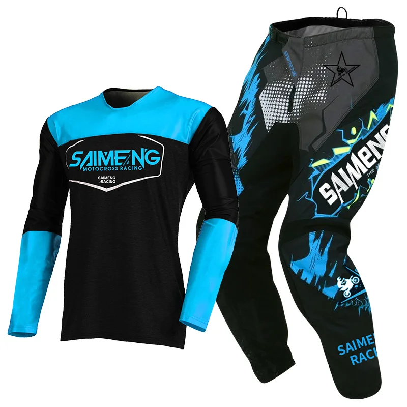 

motocross gear set Off-road cross MX MTB Enduro Mens Kits Women Motorcycle Combo green blue red yellow adult black Jersey Pant