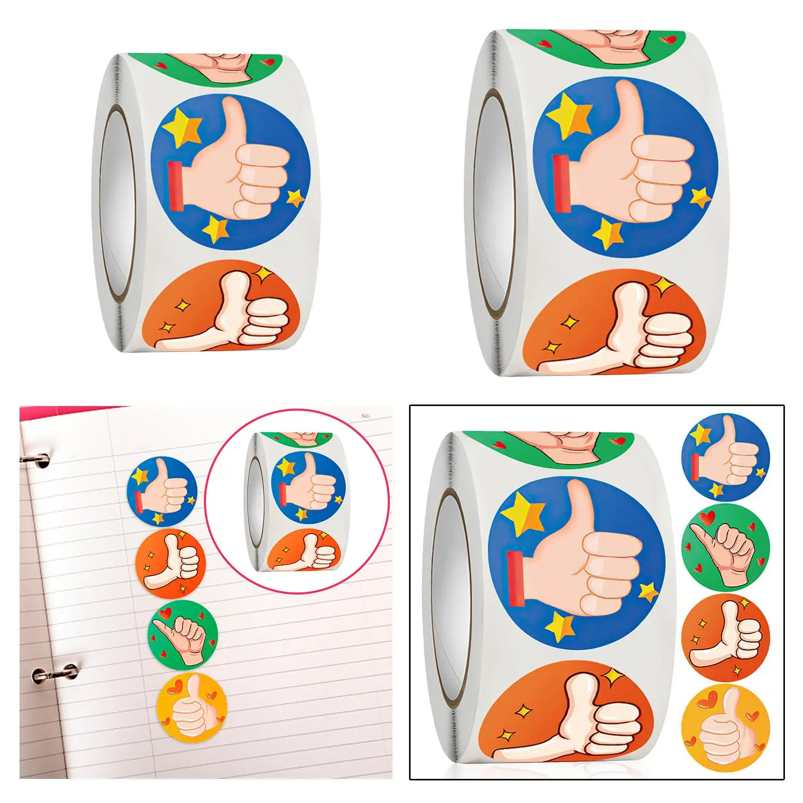 500Pcs Motivational Stickers Round DIY for Gift Packaging Wedding Baking