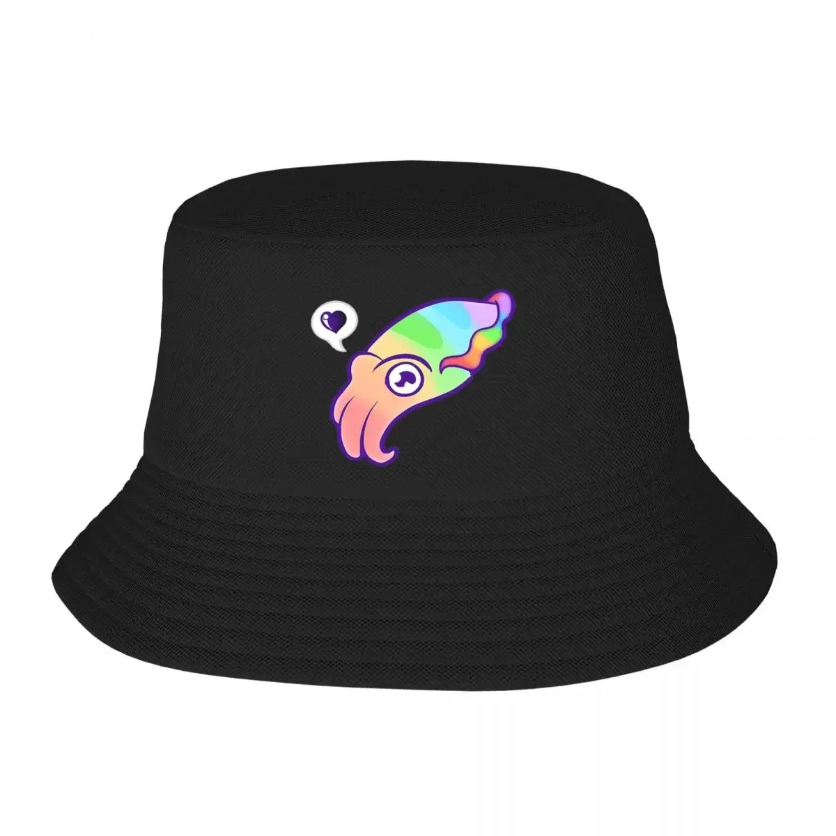 Cuddle Fish Love Bucket Hat Panama For Kids Bob Hats Outdoor Fisherman Hats Summer Beach Fishing Unisex Caps