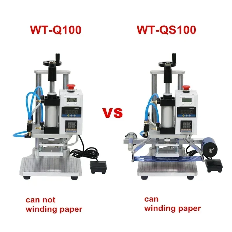 Automatic Bronzing Machine with Positioning Slider Pneumatic Hot Stamping Machine for PVC Card Book Leather Logo Press Embossing