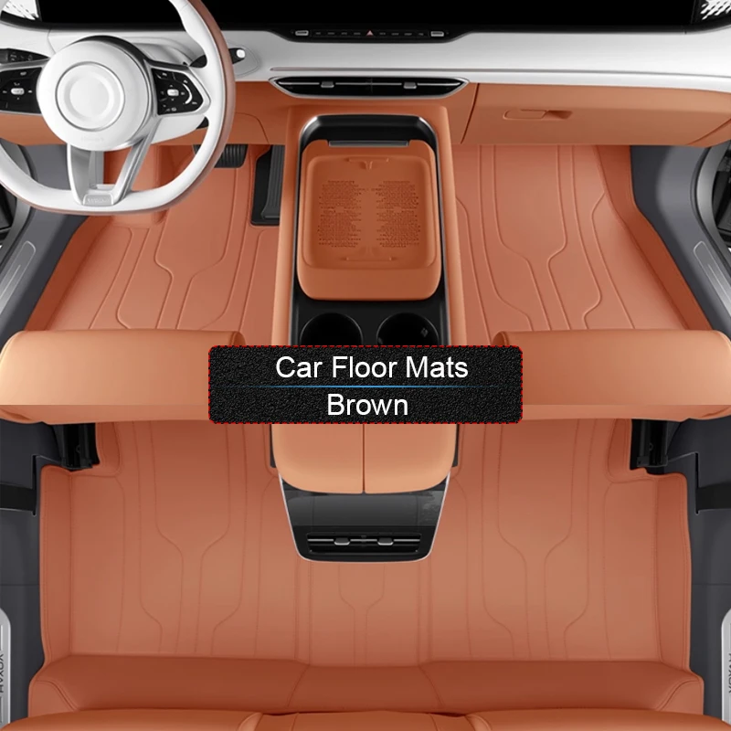 Custom Nappa Leather Anti-Slip Car Foot Protect Mat For VOYAH FREE 2022-2026 Auto Luxury Waterproof Floor Pad Interior Accessory view 6
