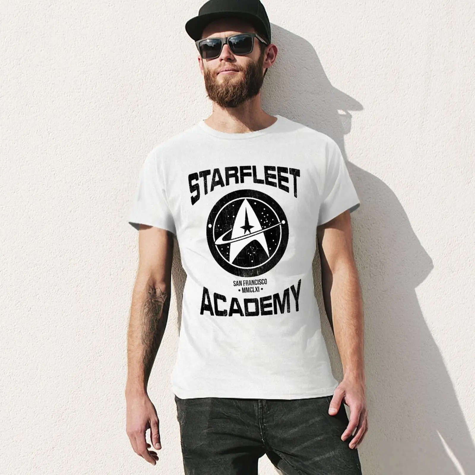 Crewneck Adult  Discovery Starfleet Academy San Francisco Tees Graphic Cool Novelty High Grade Tees Fitness Eur Size