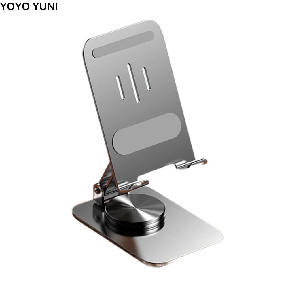 

360 ° Rotating Adjustable Phone Holder Metal Folding Mobile Phone Holder Stand Adjustable Portable Table Cell Phone Stand