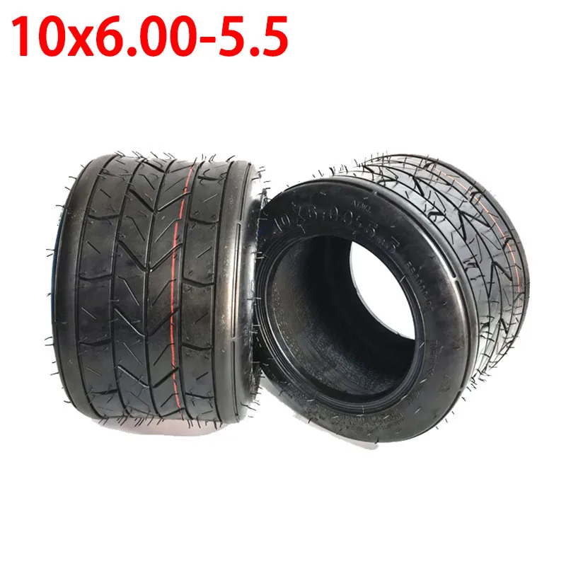 

High Porformance 10 Inch Widened Tire 10x6.00-5.5 Motorcycle Vacuum Road Tire Tubeless Tire Wheel