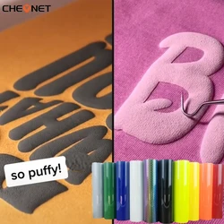 3D Puff Heat Transfer Vinyl Heat Press Machine T-shirt Iron On HTV Printing