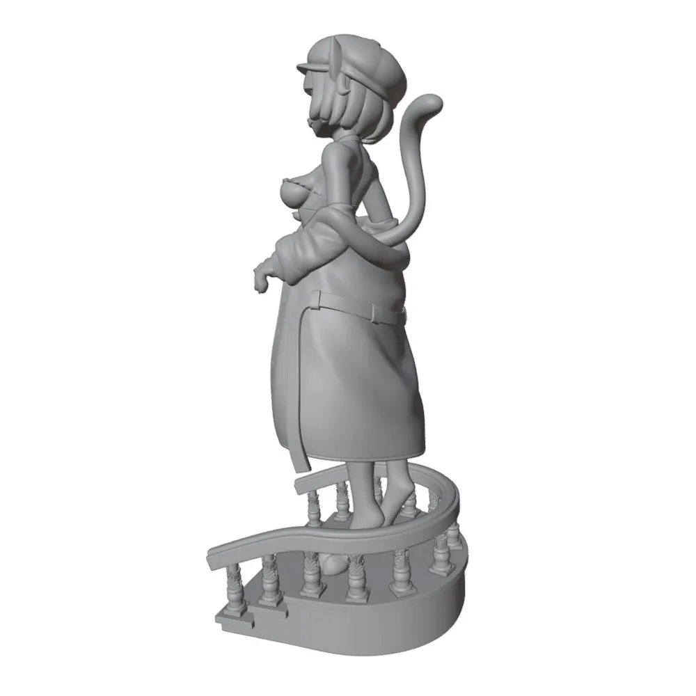 75mm100mm120mm150mm Anime Character Statue GK Miniature 3D Printed Gray Model Figurine DIY Doll Model Unassembled And Unpainted