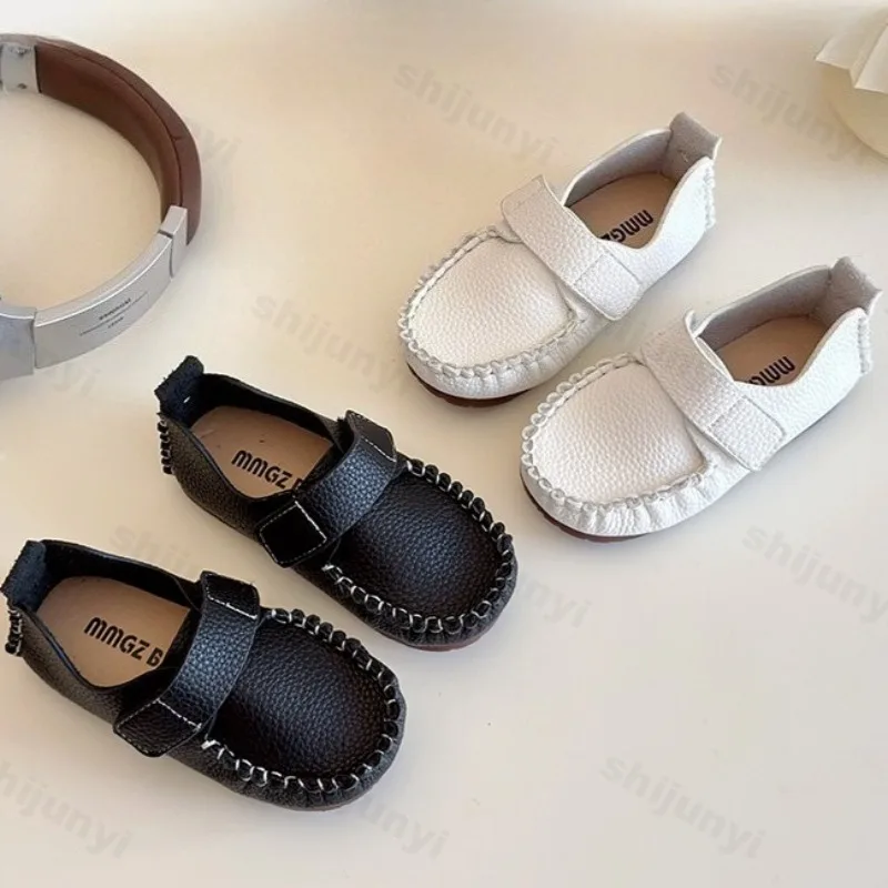 

Children's Concise Shallow Mouth Casual Single Shoes 2025 Autumn New Style Boys' Soft Soled Comfortable Versatile Fashion Flats