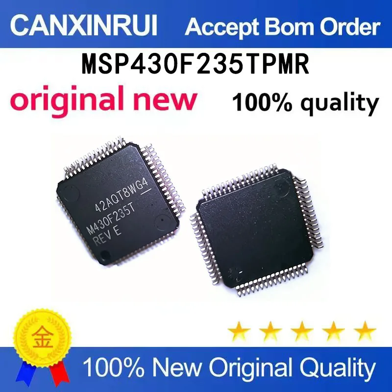 

(5pcs-100pcs）MSP430F235TPMR LQFP-64 16 bit microcontroller silk screen M430F235T