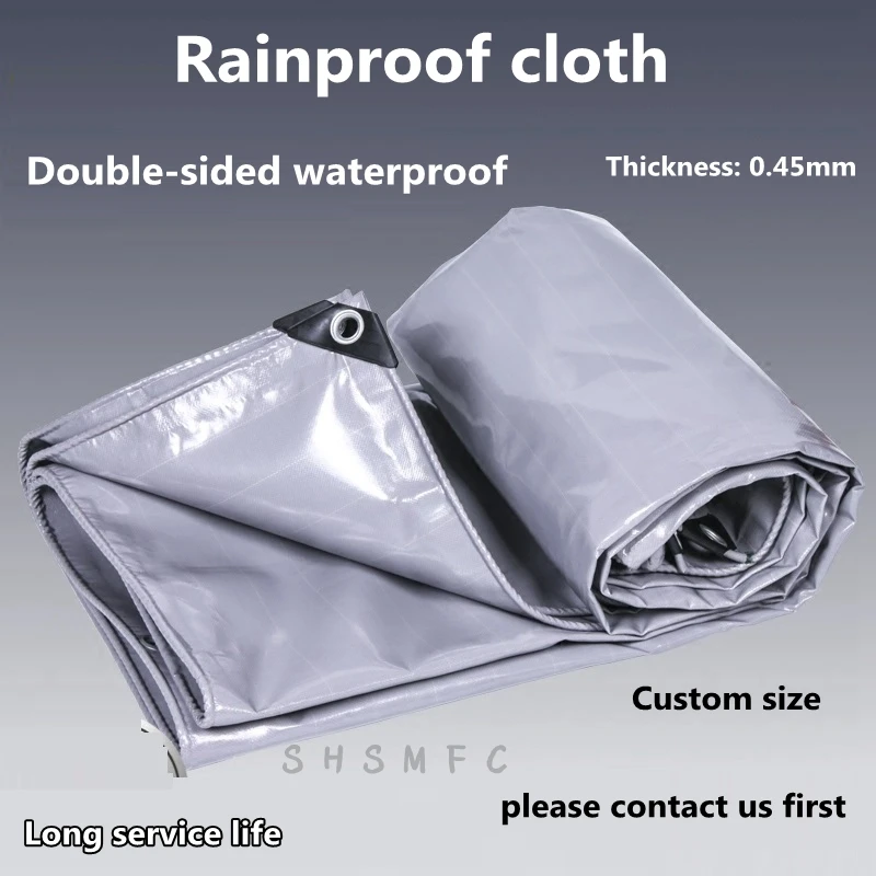 

Thick 0.45mm PVC Tarpaulin Rainproof Cloth Outdoor Boat Car High-strength Silk Tarpaulin Garden Plant Shed Pet Waterproof Cloth